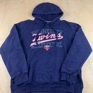 Minnesota Twins Hoodie Men’s Large Blue Pullover Sweatshirt New Era MLB
